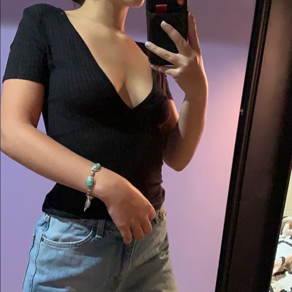 New with Tags Urban Outfitters Plunging Tee